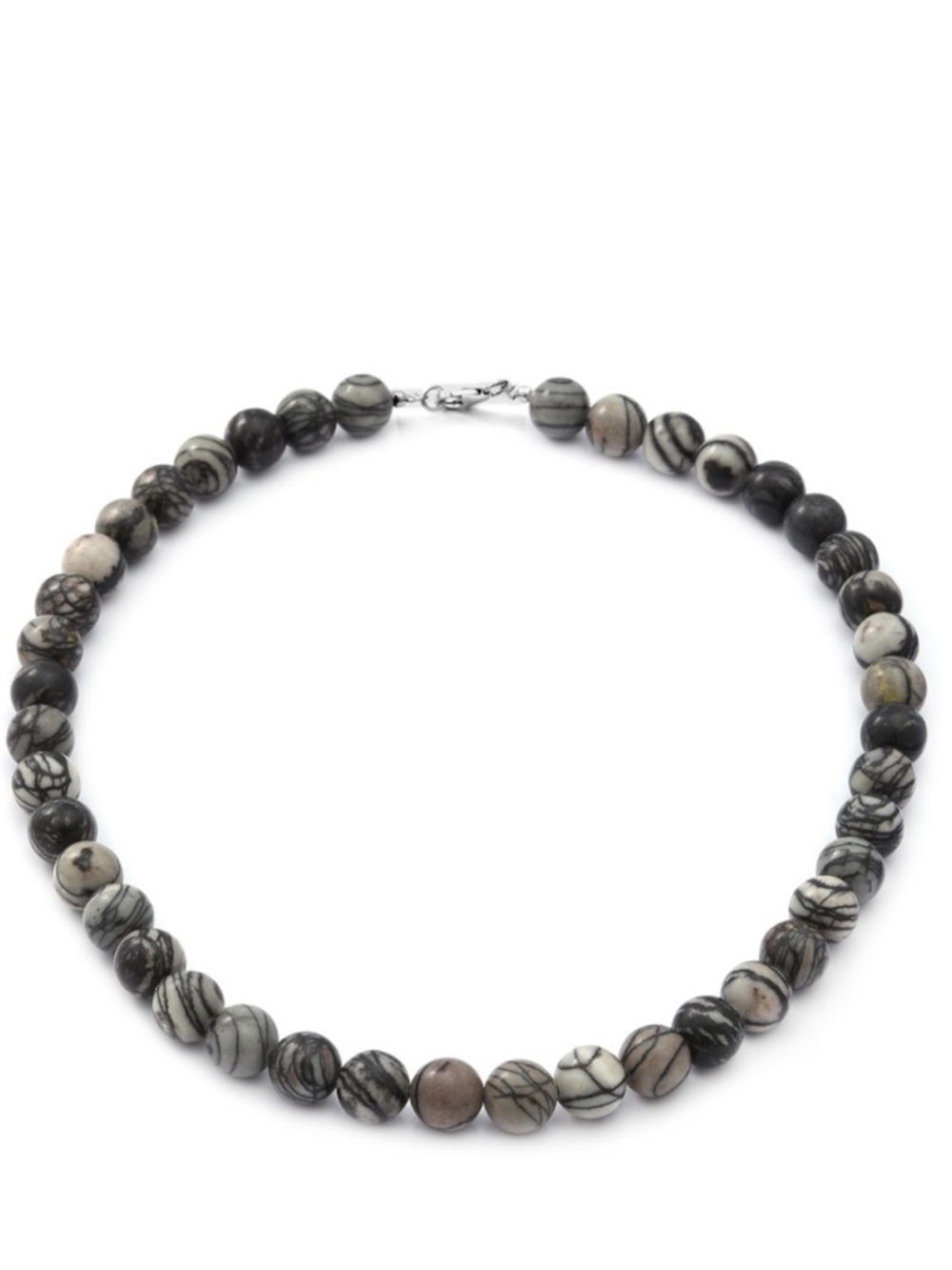 Mesh Work Bead Necklace